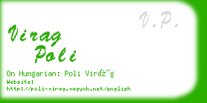 virag poli business card